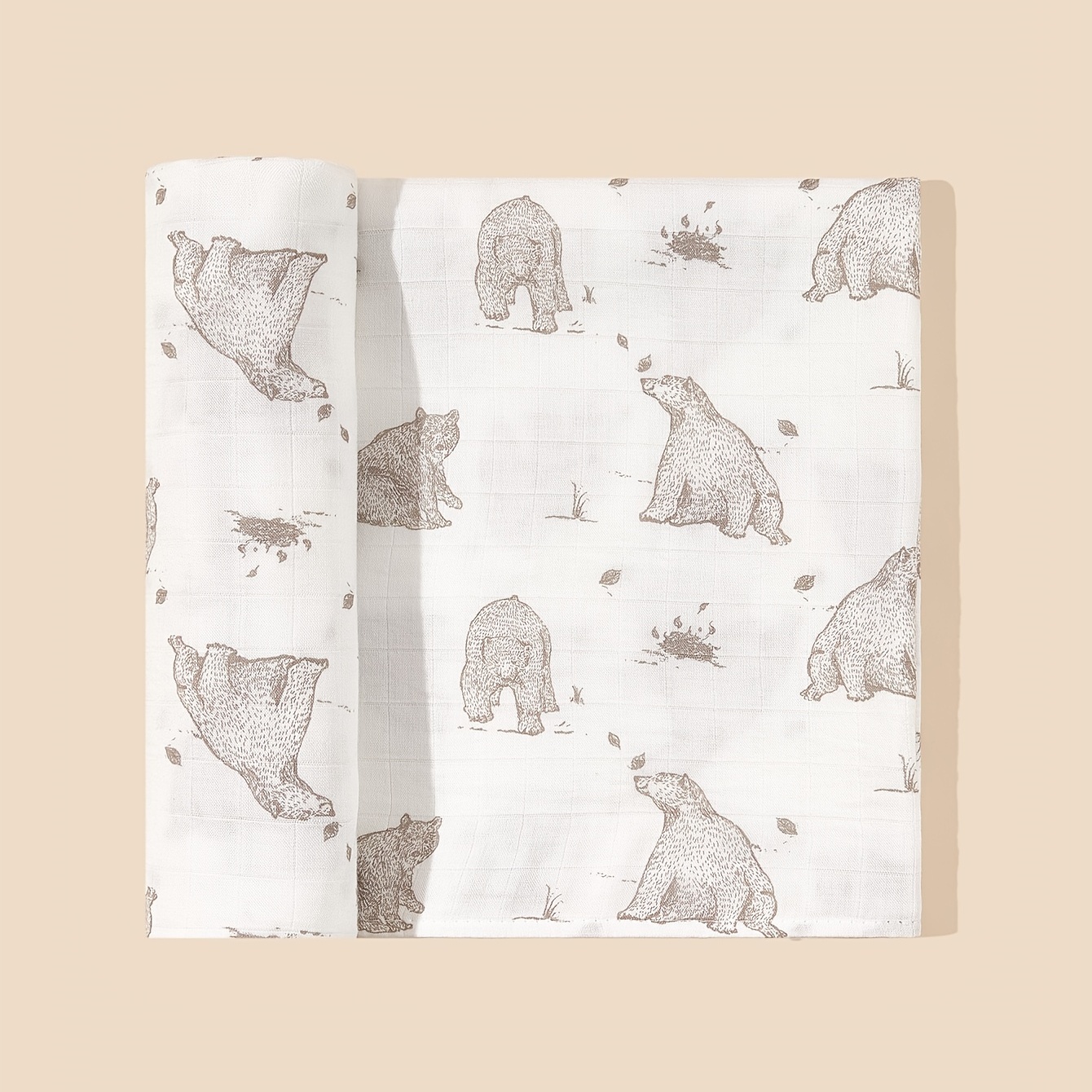 Newborn Bamboo Cotton Cartoon Printing Swaddle Blanket