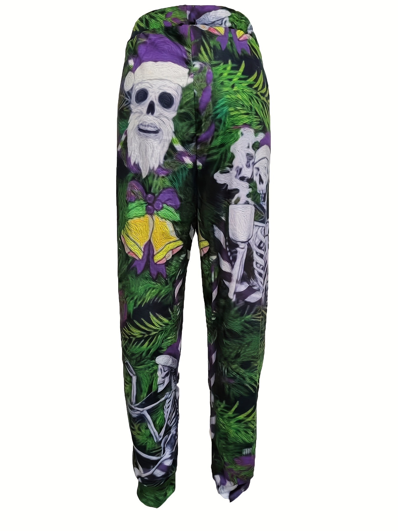 Halloween Skeleton Hands Print Casual Pants Loose Sports - Temu