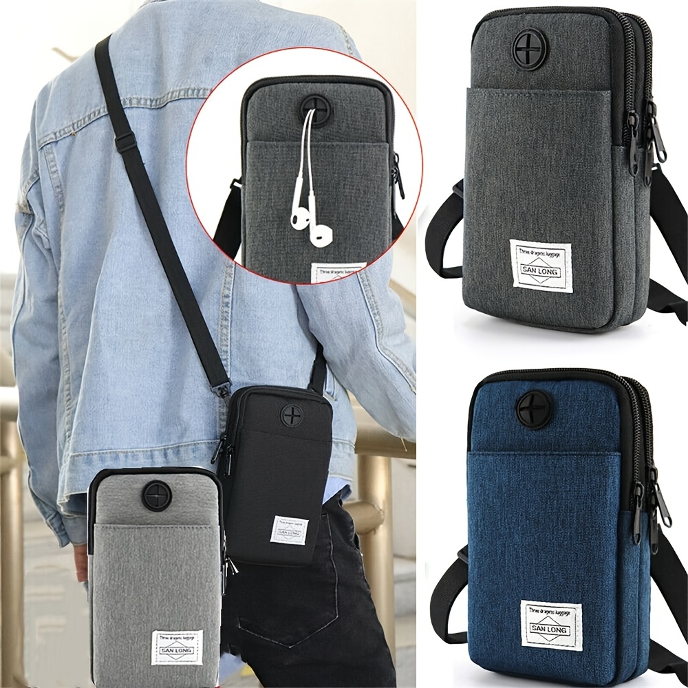Sling Crossbody Bag Men Shoulder Bag Casual Messenger Bags Waterproof Male  Waist Pack Short Travel Crossbody Bag