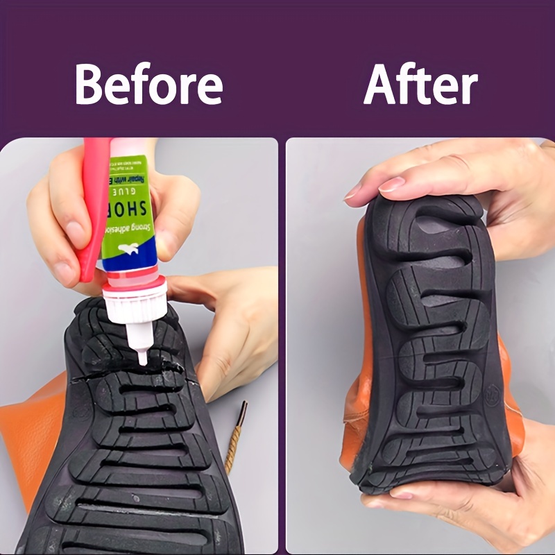Shoe Glue - Professional Grade, Clear Sole Quick Dry Repair Formula Works  In Seconds Adhesive, Waterproof For Sneakers, Hiking Shoes, Boots, Sandals