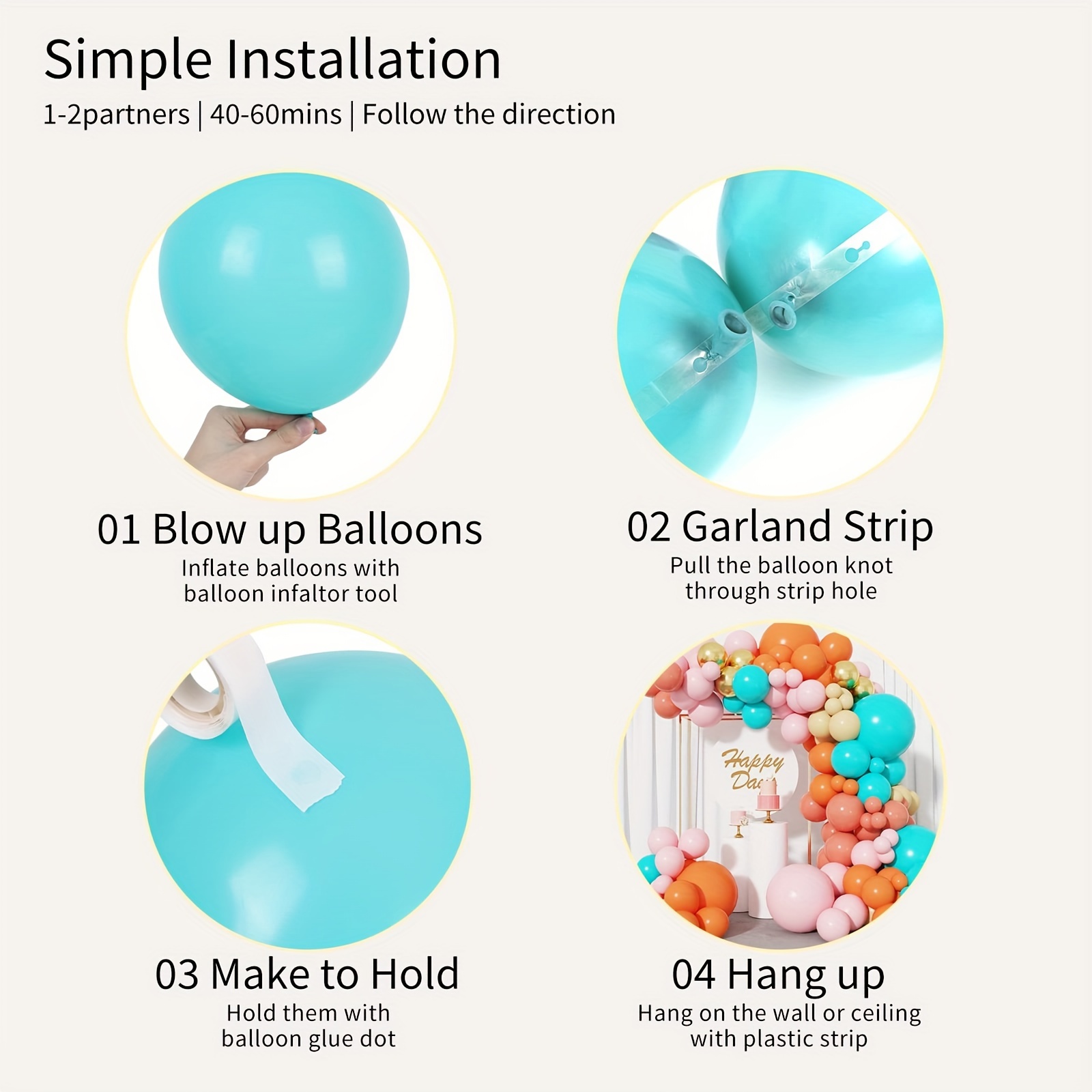 Kit Di Ghirlande Di Palloncini Blu Polveroso 134pcs Tra Palloncini Blu  Ghiaccio E Argento Metallizzato Per Decorazione Di Sfondo Di Feste Baby  Shower Compleanno Matrimonio Anniversario Laurea