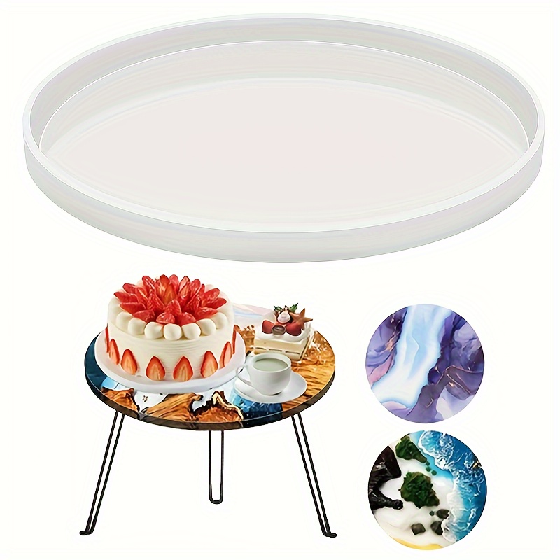 Large Round Tray Table Resin Molds Upgraded Round Silicone - Temu