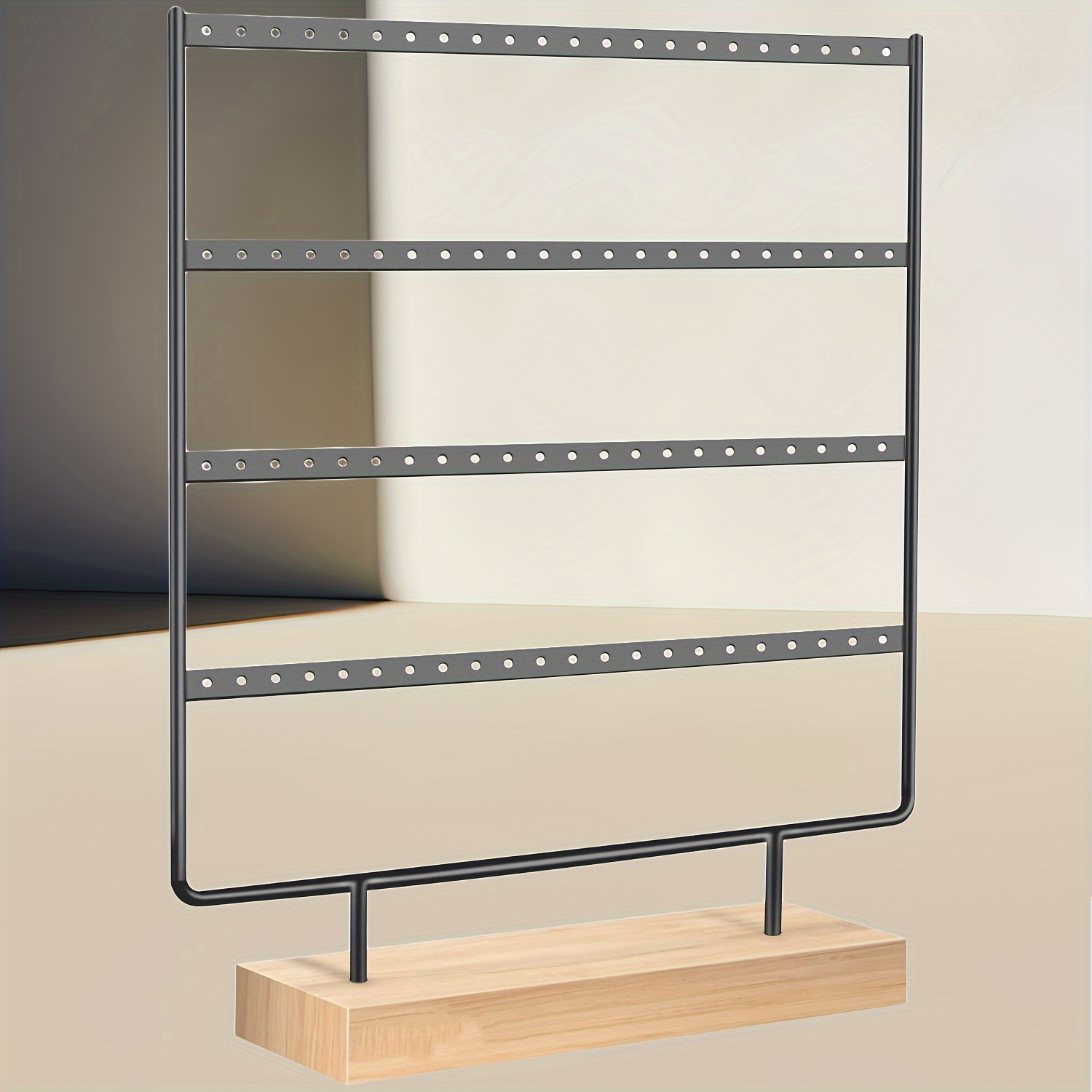 

1pc Minimalist 4-tier Earrings Display & Storage Rack