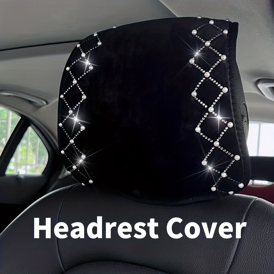 Bling Car Seat Cover Set Car Seat Backrest Car Seat Headrest - Temu