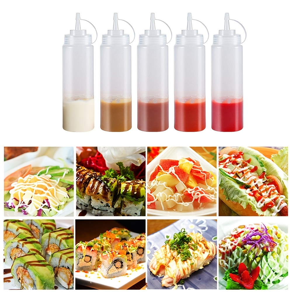 Sauce Bottles Condiment Squeeze Bottle For Icing Cookie - Temu
