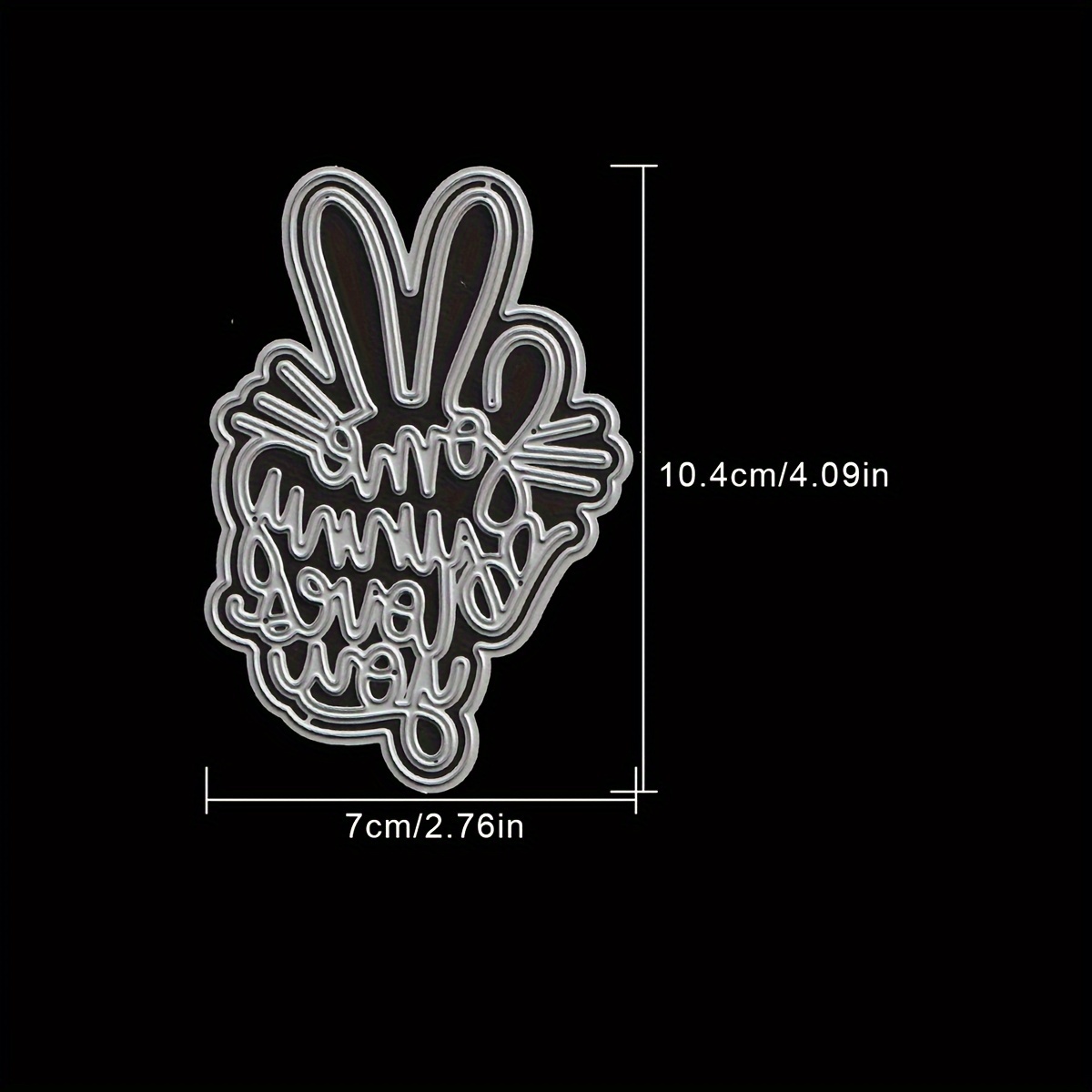 Lovely Some Bunny Loves You Easter Titles Metal Cutting Dies - Temu