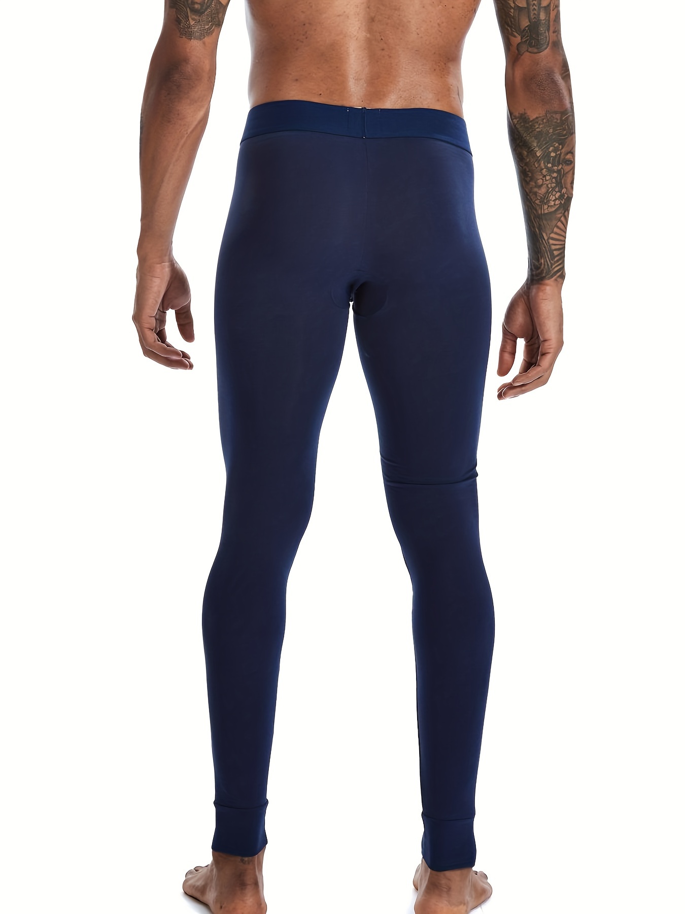 Men's Thermal Leggings Warm Compression Pants Running Sports - Temu