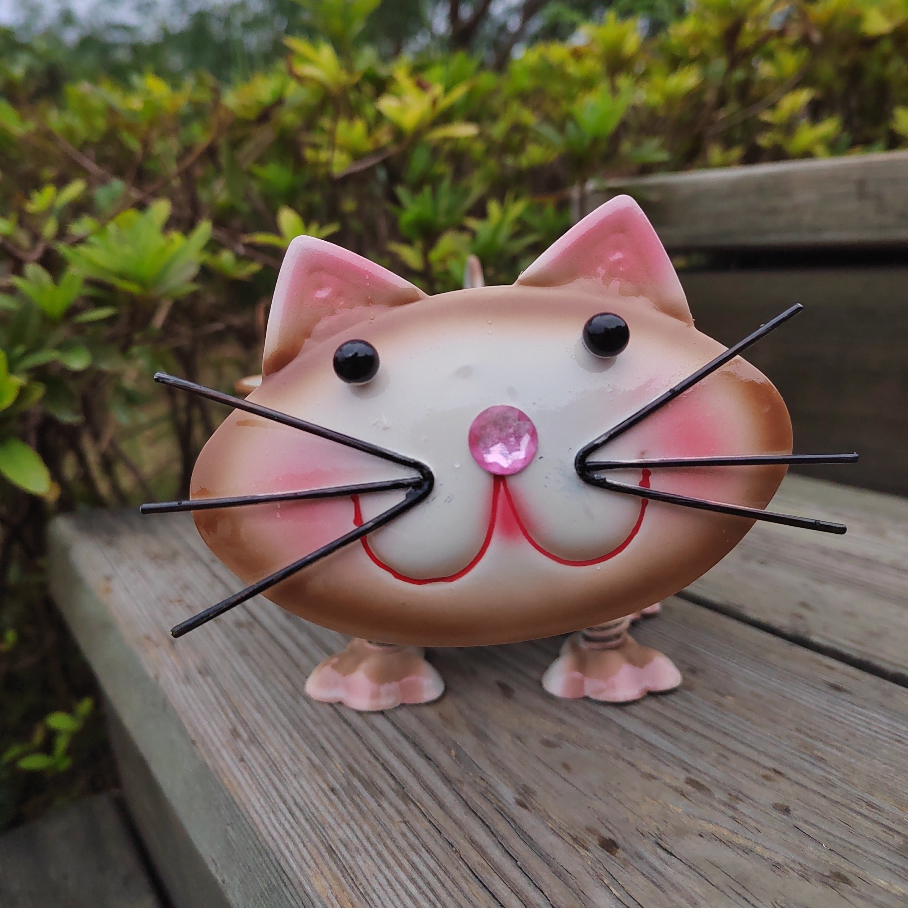 Super Mignon Minuscule Chat Figurine Décor - Jardin / Pièce