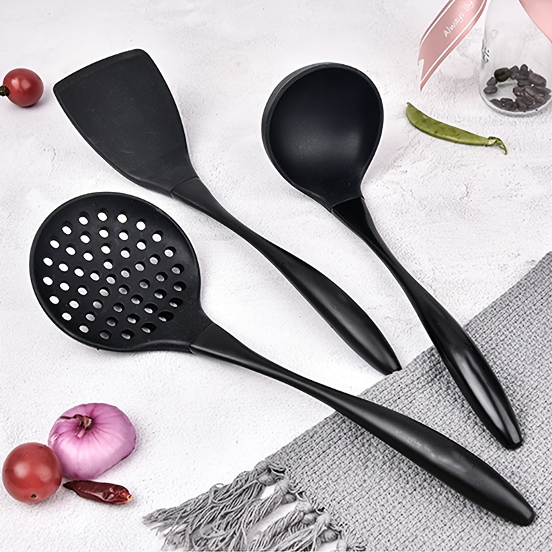 Large Silicone Cooking Spoon Non stick Slotted And Solid - Temu
