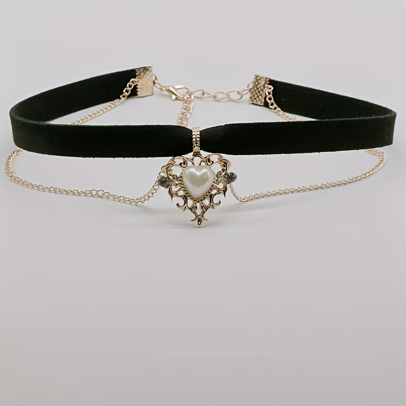 Vintage Gothic Velvet Choker Necklace For Women Korean Style