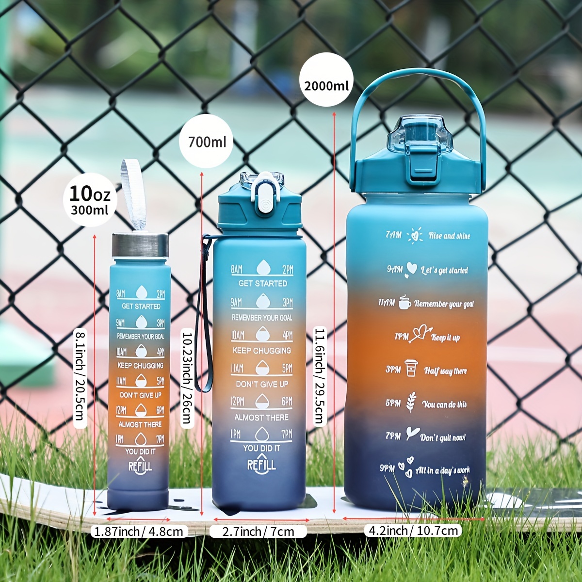 Gradient Color Spray Water Bottle, Portable Leakproof Water Cup With Straw,  Suitable For Outdoor Sports, Travel, Fitness - Temu United Arab Emirates