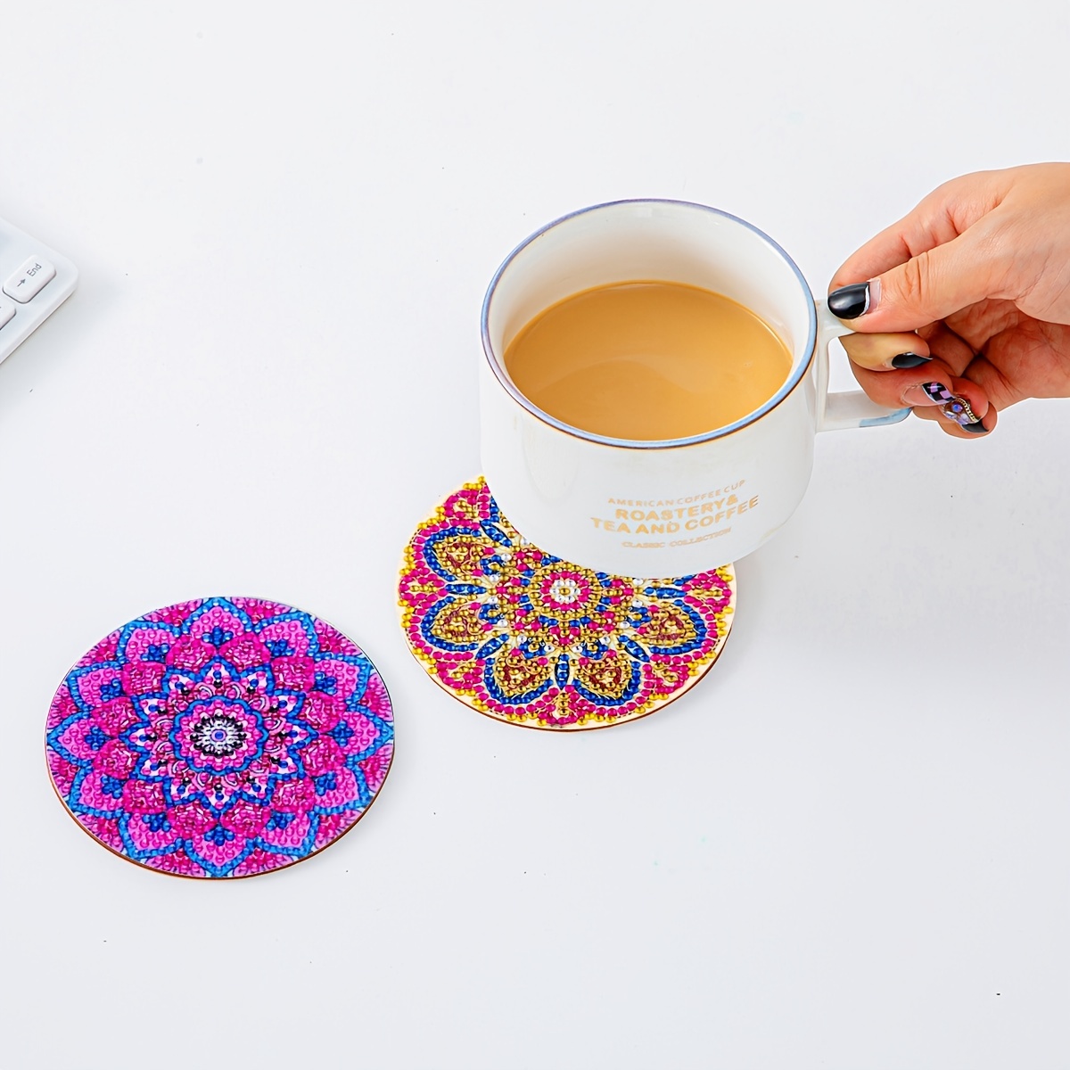 Diamond Painting Coasters - Temu