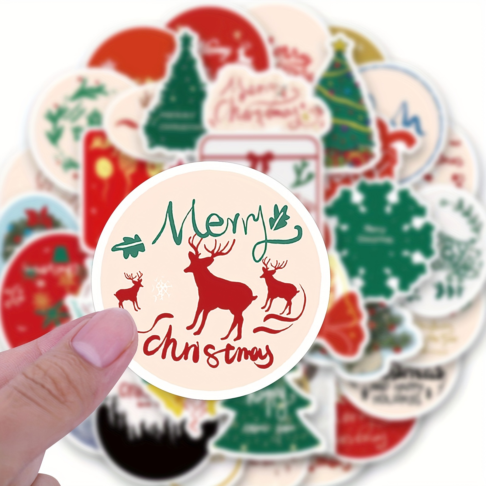 Christmas Stickers Cute Merry Christmas Vinyl Stickers For Water