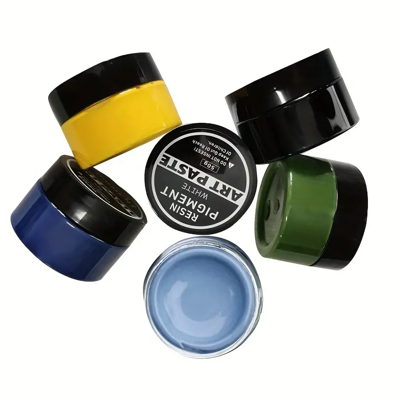 Epoxy Resin Pigment Paste (50g Paste/Jar) Highly Pigmented Resin Dye Starry  Sky Epoxy Resin Fluid Painting Color Pigment 6 Color Set