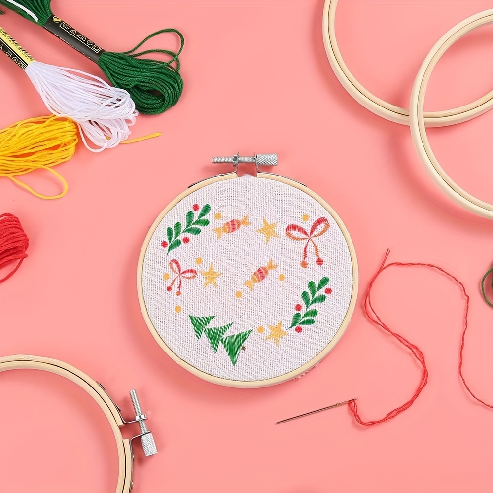 Round Embroidery Hoop Bulk Bamboo Circle Cross Stitch - Temu