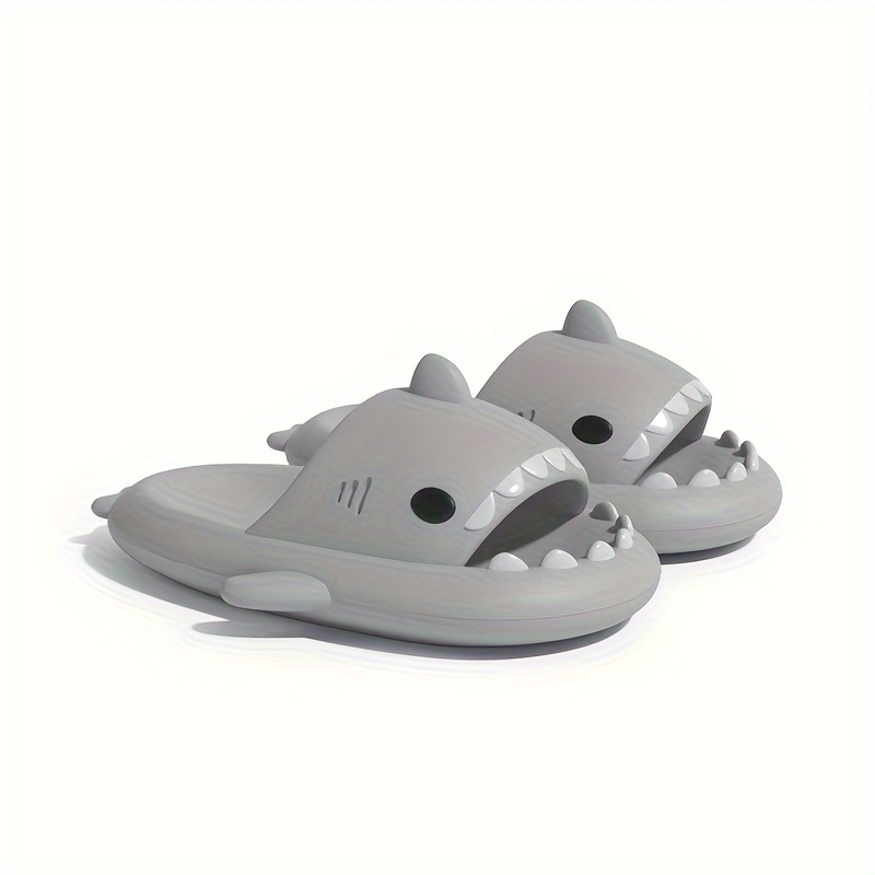 Girl's Shark Slides Comfy Non Slip Slippers