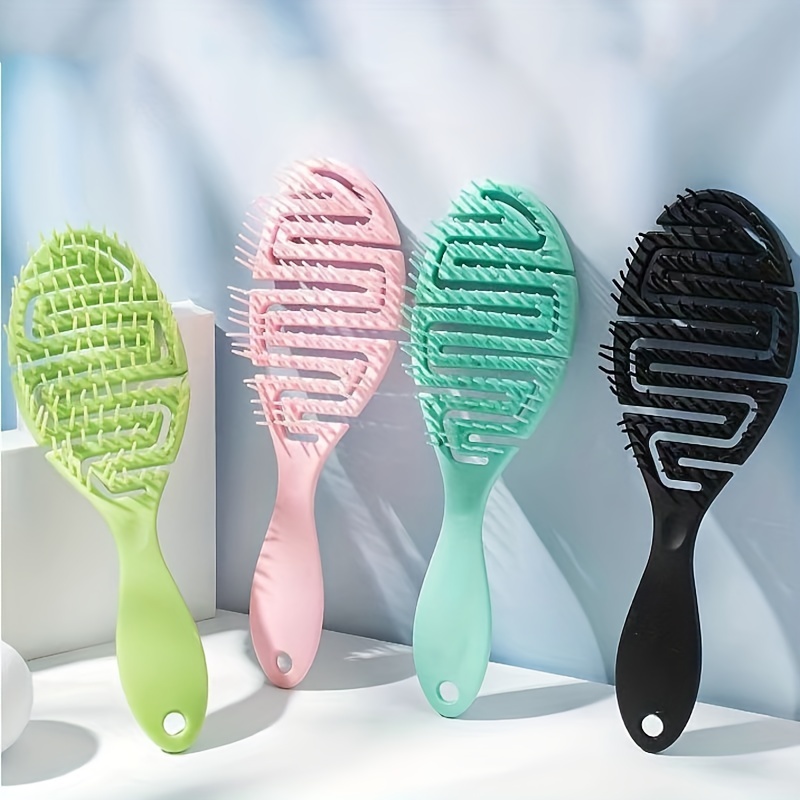 

Detangling Hair Brush, Hollow Out Hairdressing Brush Scalp Massage Comb, Vented Detangling Brush For Long, Thick, Curly, , Wet, And Dry Hair