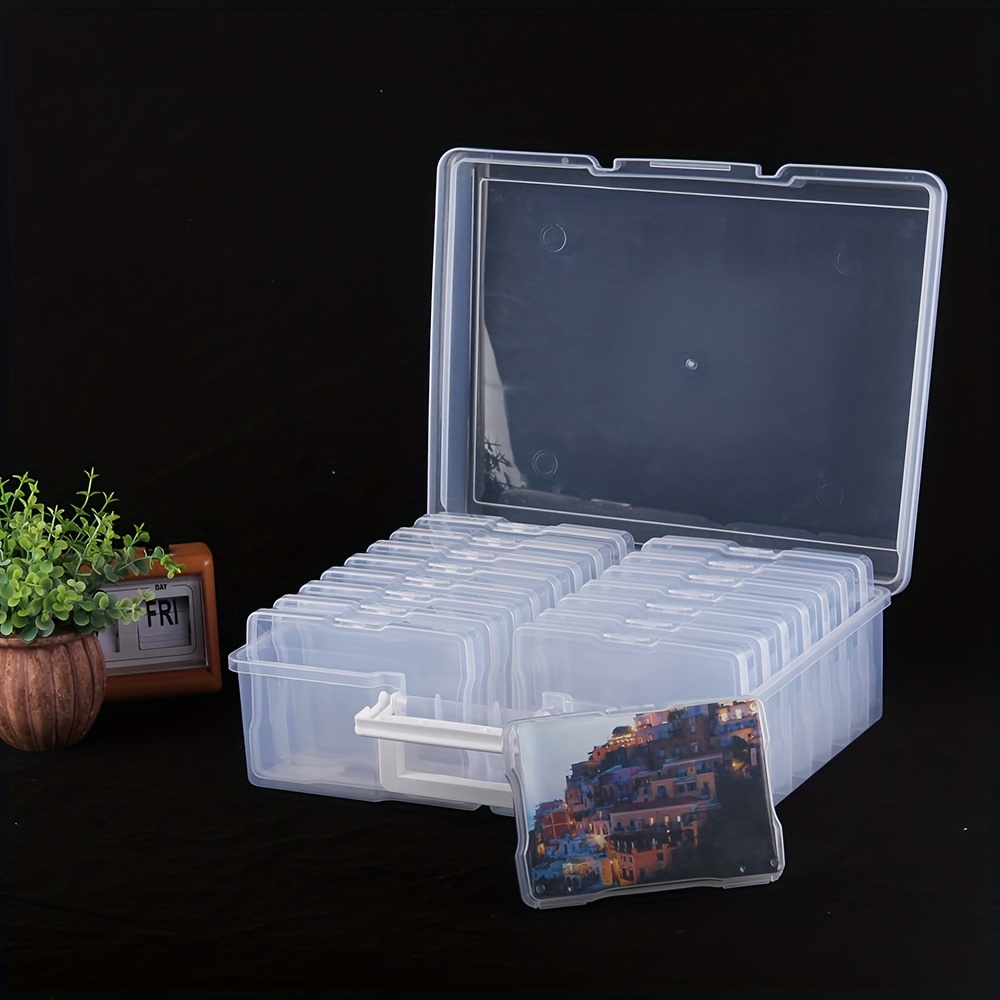 Photo Case Photo Storage Box With 6 Inner Cases Plastic - Temu