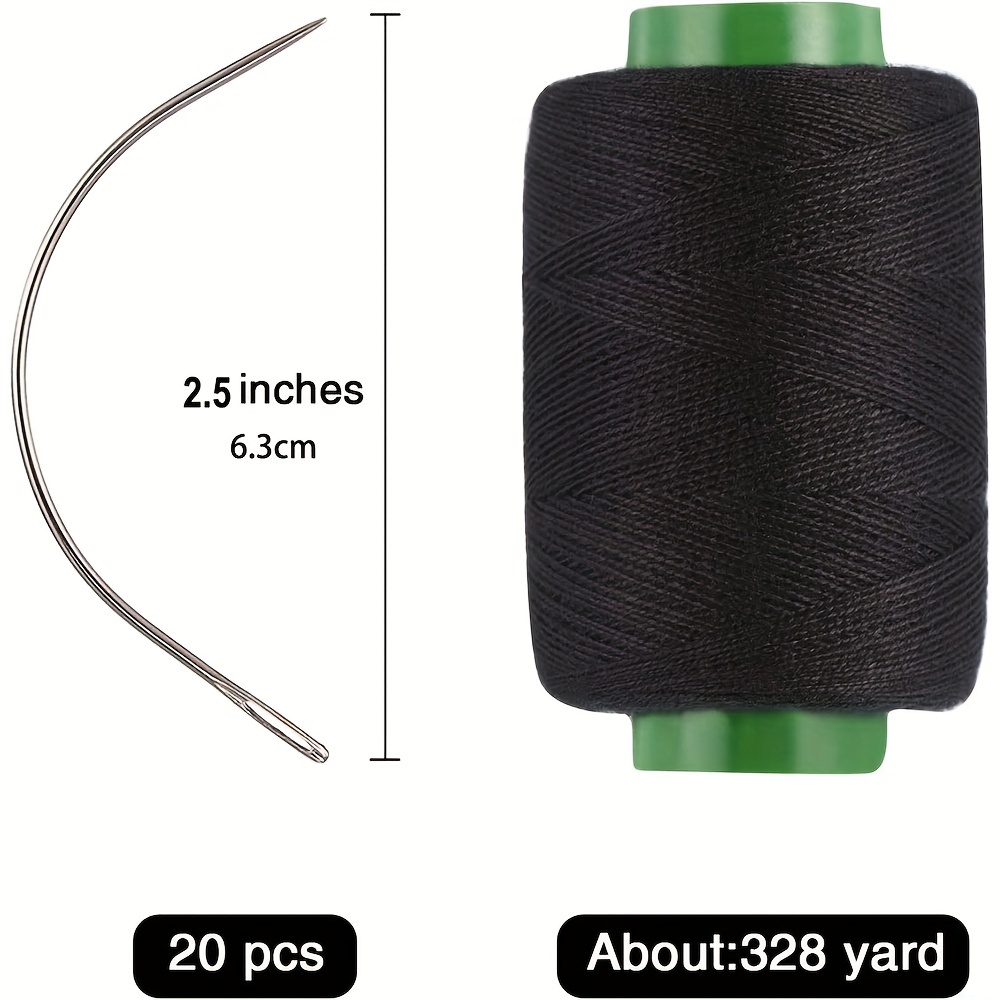 12Pcs/Lot 9Cm Long C TYPE Curved Needles Hair Weaving Thread