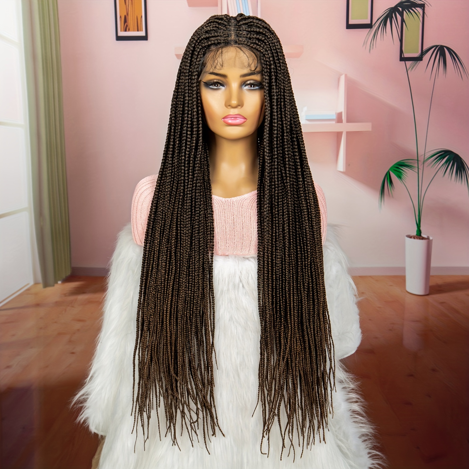 Braided cheapest wig long 1b30