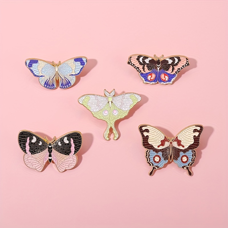 Color Contrast Design Butterfly Brooch Insect Series - Temu Germany