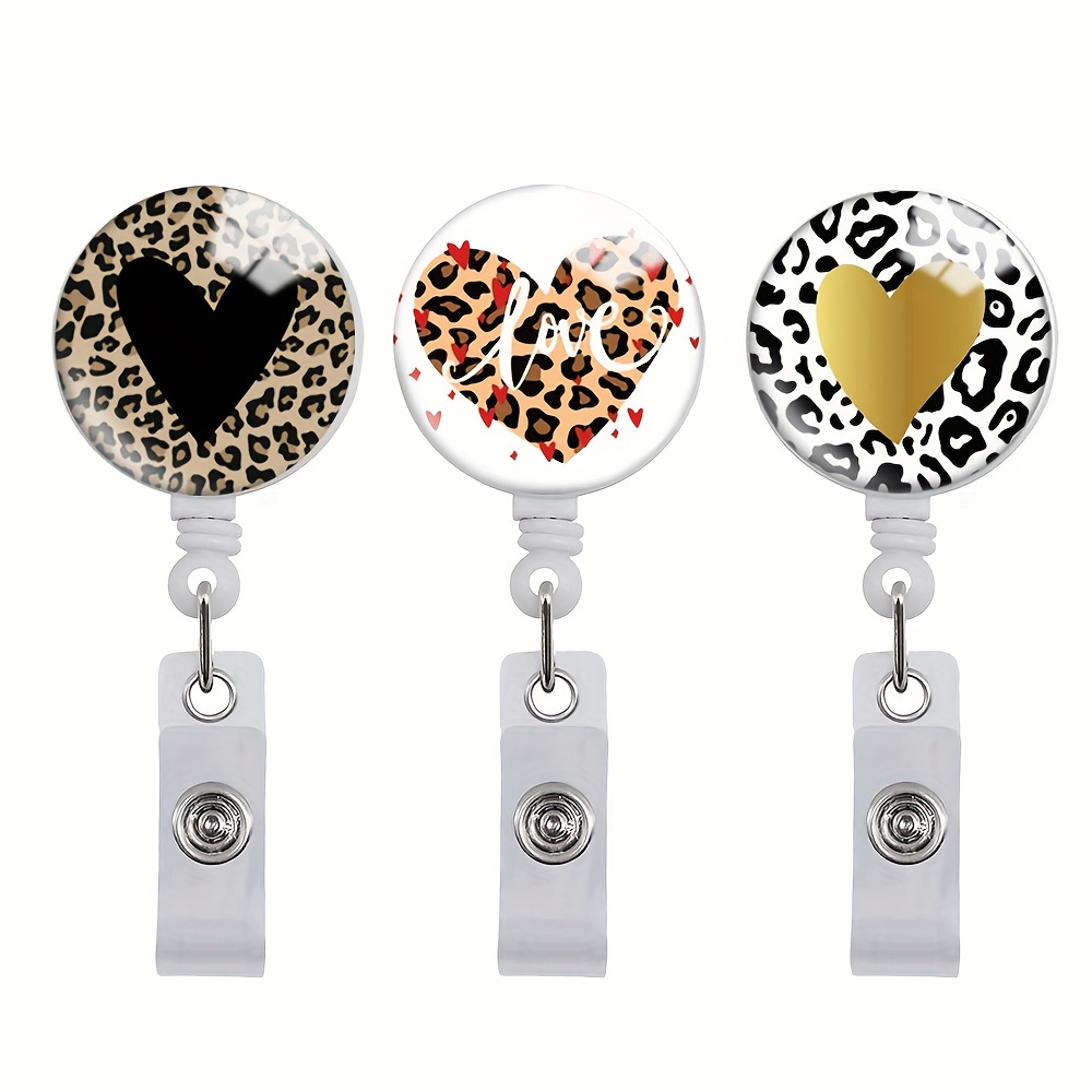 Retractable Id Name Badge Holder Reels With Alligator Clip - Temu