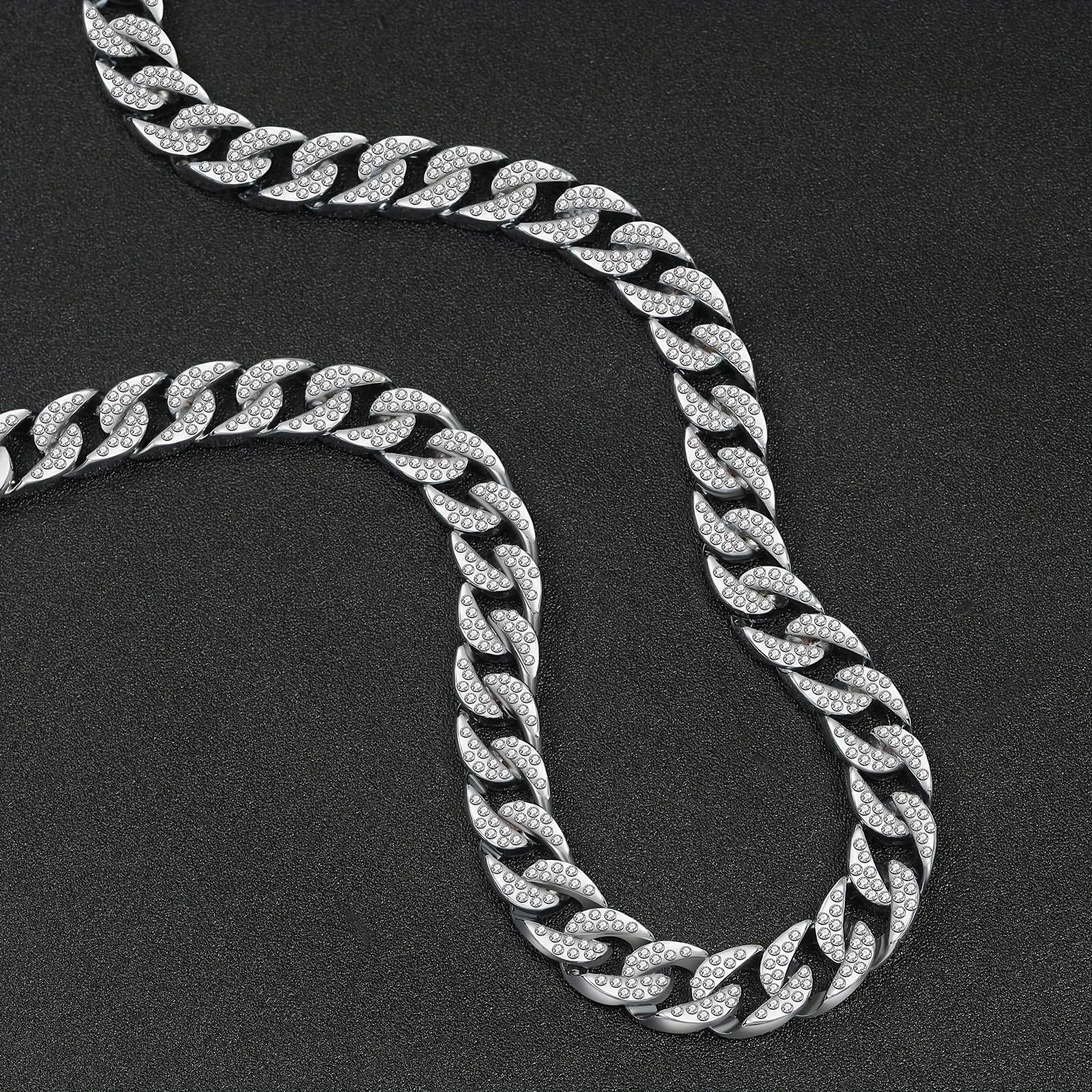 Men's Silver Cuban Necklace, Everyday Wear