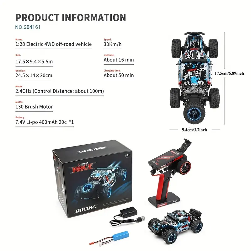 Q130 2.4G 70KM/H 4WD RC Car With Light Brushless Motor Remote Control Cars  High Speed Drift Monster Truck Toy For Adults Kids