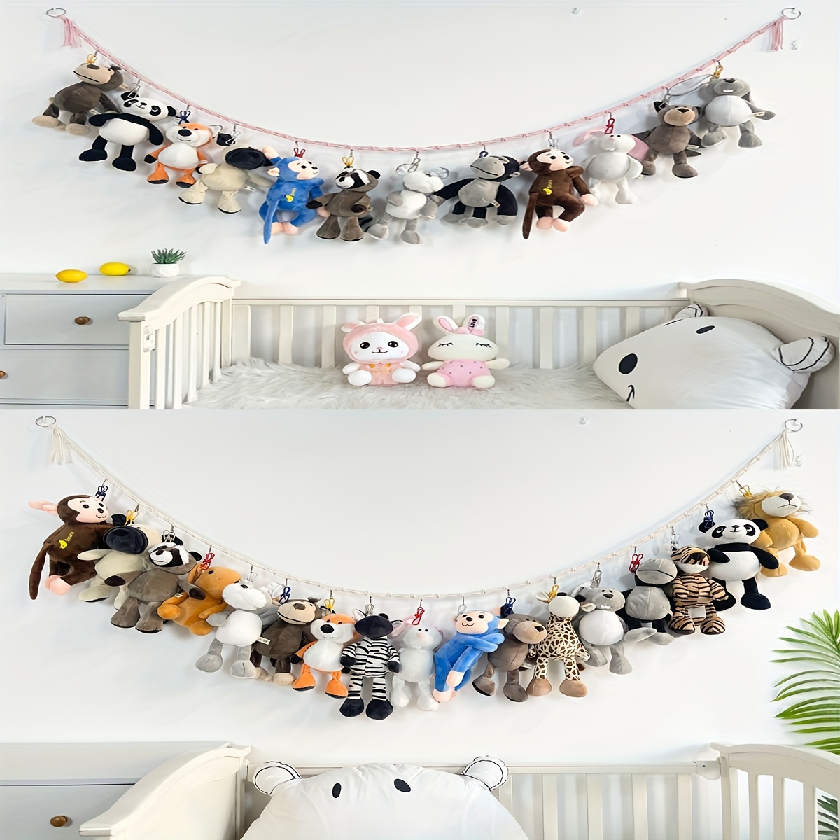 Organize Room A Stuffed Animal Hammock Wall Corner Mesh Net - Temu