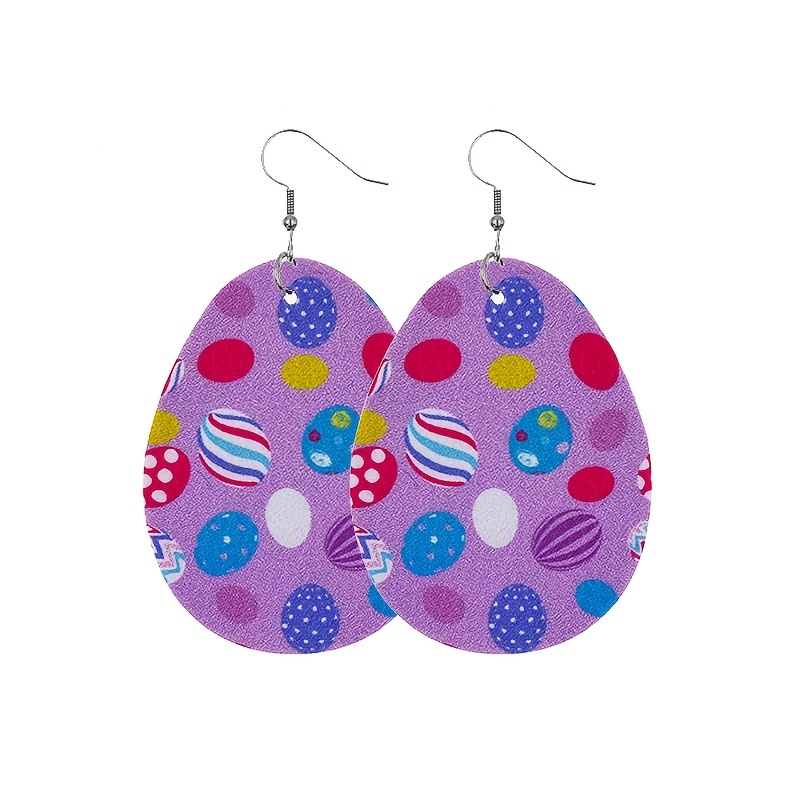 Boucles d'oreilles clips œufs de Pâques