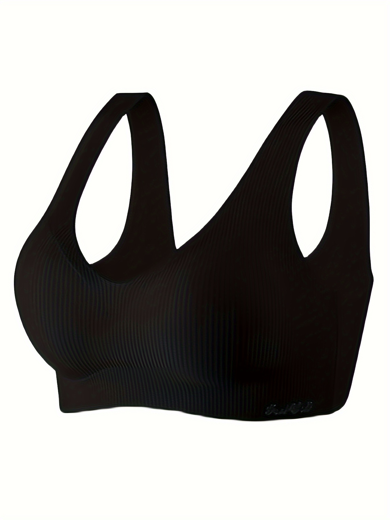 Sports Bra for Women's Bra Vest Solid Color Sports Yoga Fat Non-Shock-Proof  Tops Gym Workout Shirt Ladies Sports Underwear (Color : Black, Size :  Small) : : Clothing, Shoes & Accessories