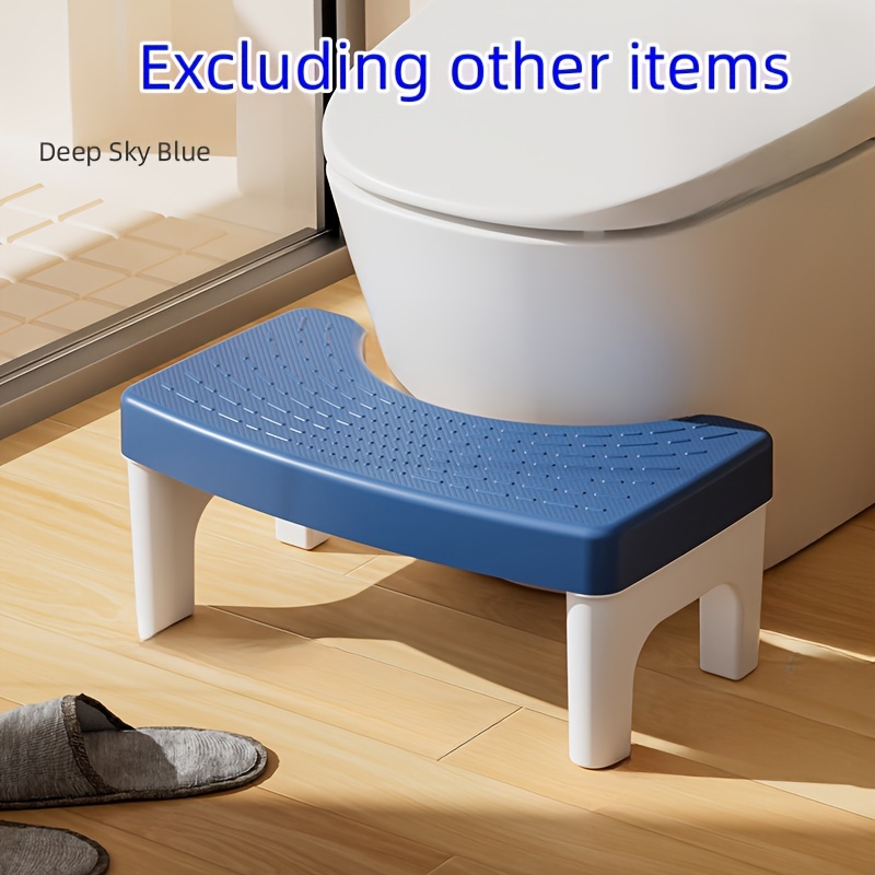 Toilet Stool, Household Stool, Cushion Thickened Foot Stool, Plastic Squat  Paddle Footstool, Foot Step, Toilet Poop Stool - Temu