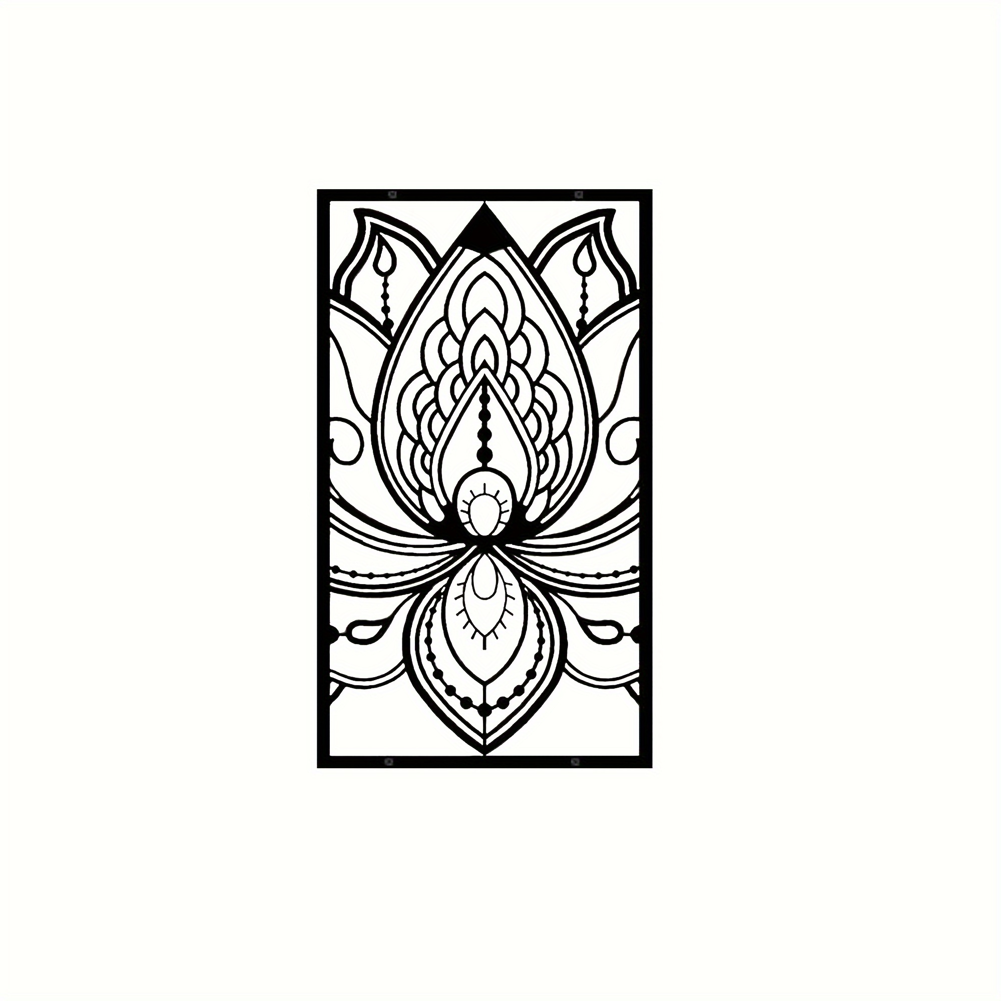 Lotus Flower Metal Wall Art Religion Faith Mandala Home Wall - Temu