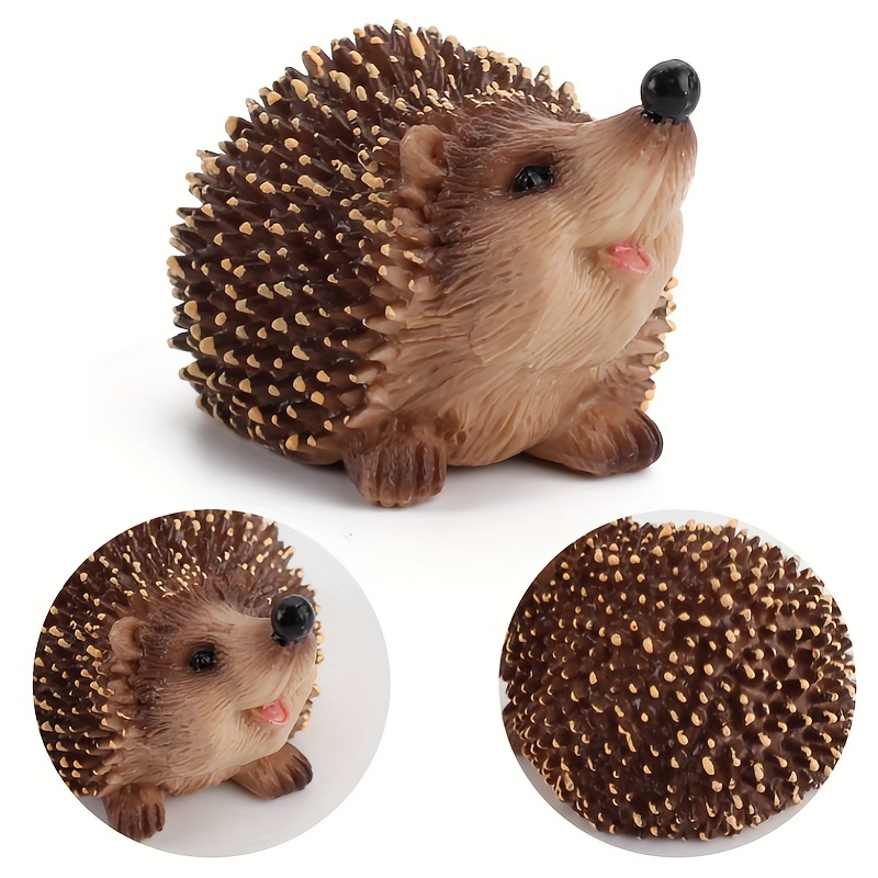 Hedgehog Sculpture Simulation Animal Ornament Animal Statue - Temu Canada