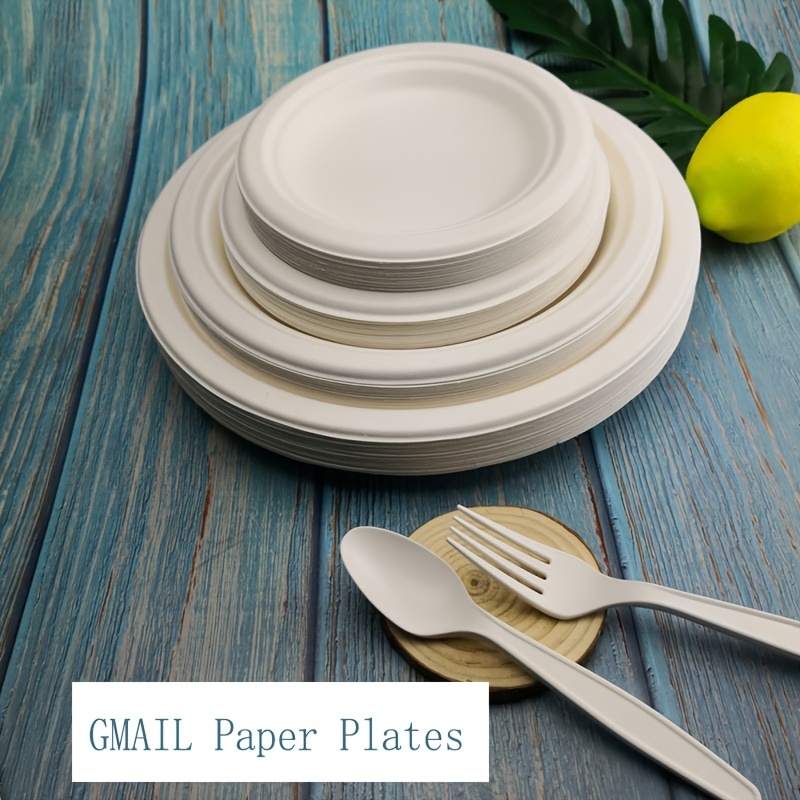 Disposable Plates, Biodegradable Corn Starch Material, Party And Restaurant  Supplies, Fruit Plates, Salad Plates - Temu