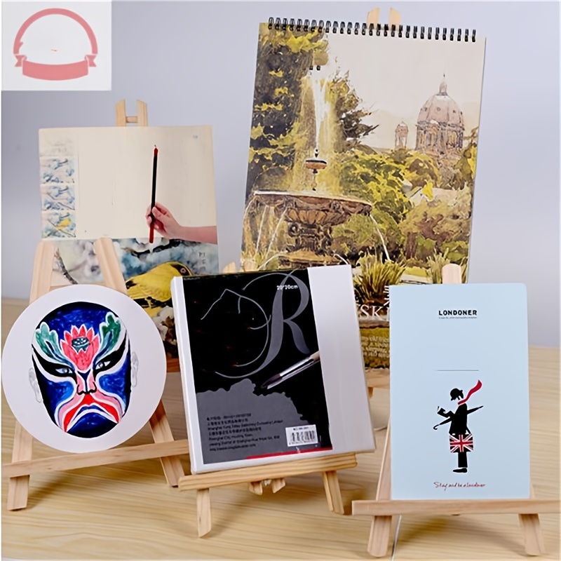 Wooden Desktop Small Easel Desktop Display Tripod Stand - Temu