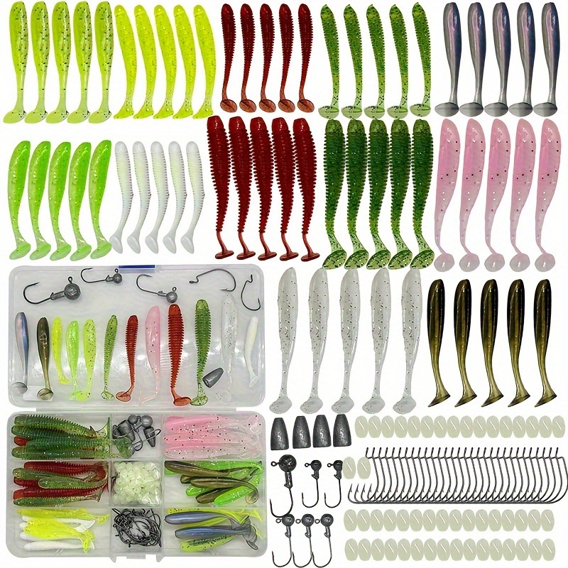 Complete Worm Fishing Kit Includes Wacky Rig Tool Soft - Temu Greece