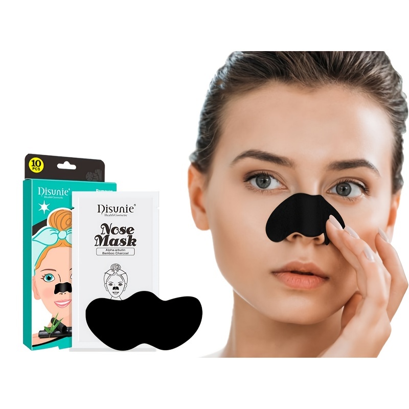 10pcs Bamboo Charcoal Blackhead Nose Mask for Acne & Pores