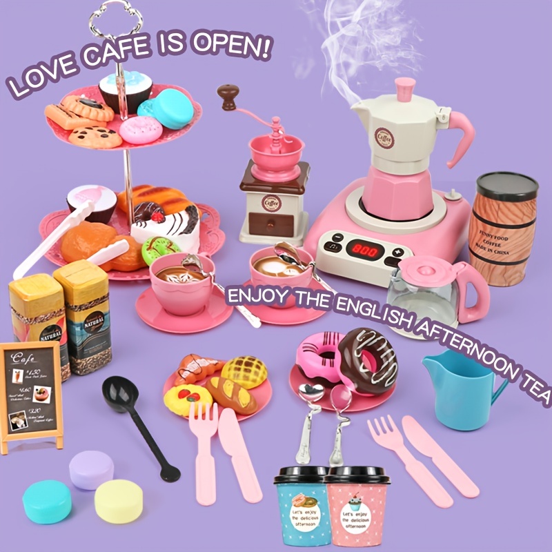 Kids Real Mini Cooking Set - English Version Pink