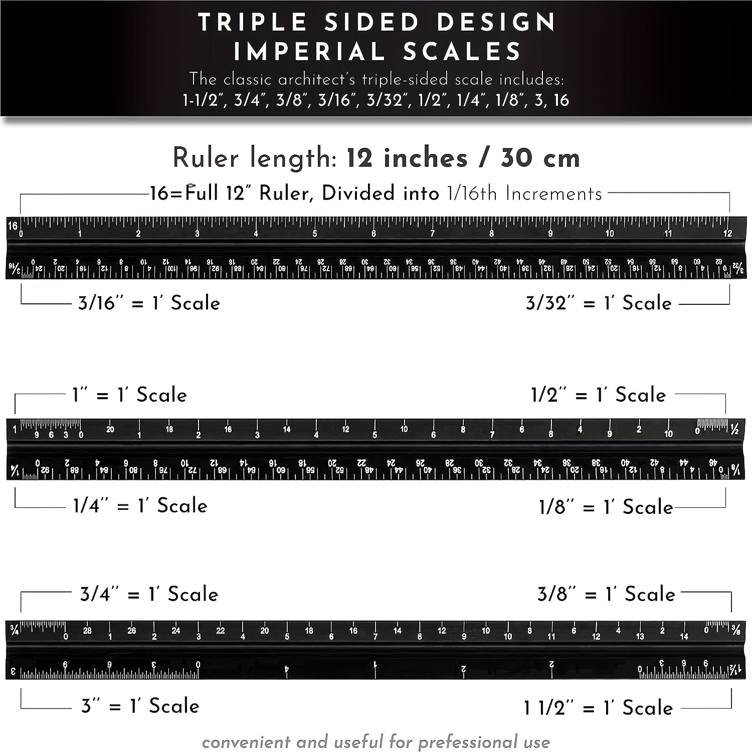 Triangular Scale Ruler Set, Aluminum Architect Ruler Scale Ruler With  Triangle Ruler Square Set For Draftsman And Engineers, Metric - Temu United  Arab Emirates