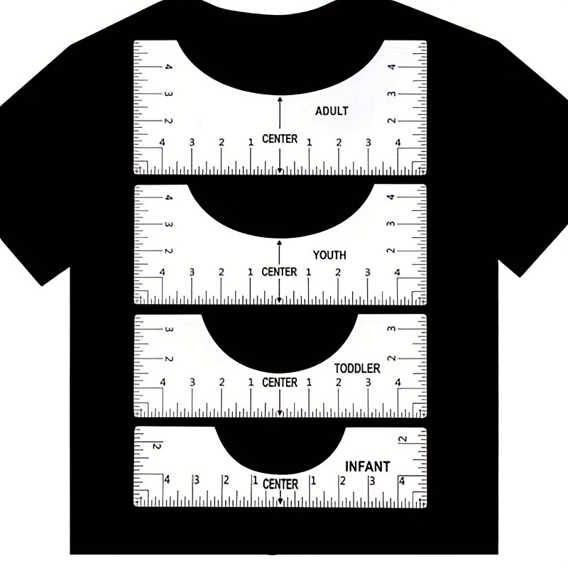  Tshirt Ruler for Heat Press, Tshirt Ruler Guide for Vinyl  Alignment, Tshirt Design Ruler, Tshirt Measurement Tool for Heat Press  Sublimation Blanks Heat Transfer : Arts, Crafts & Sewing