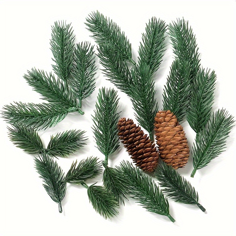 Greenery Xmas Pine Picks Pine Leaves Pine Twigs Suitable For - Temu