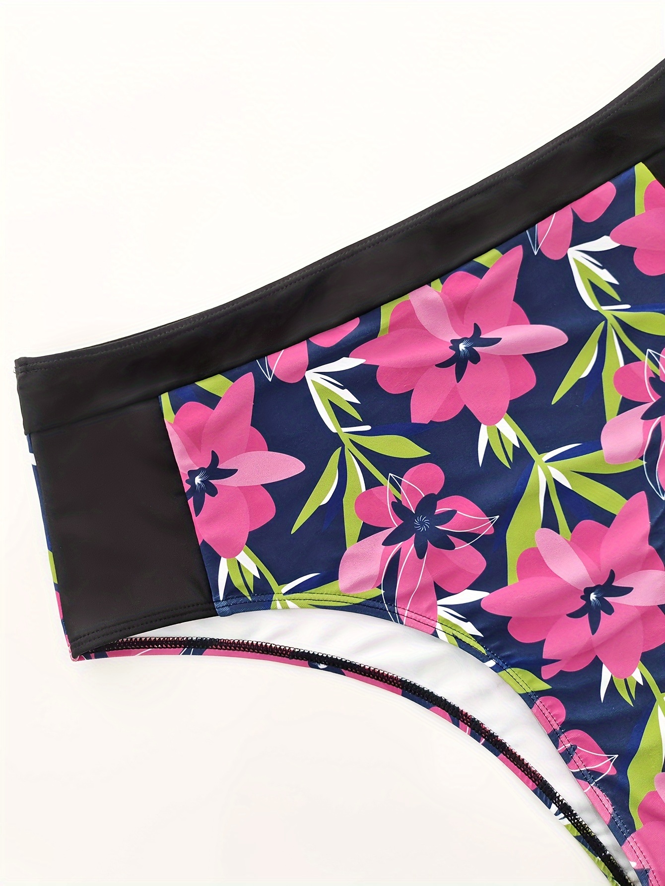 QIPOPIQ Clearance Women's Swimsuits Plus Floral Print Halter Split Print  Beachwear Bikini Set 