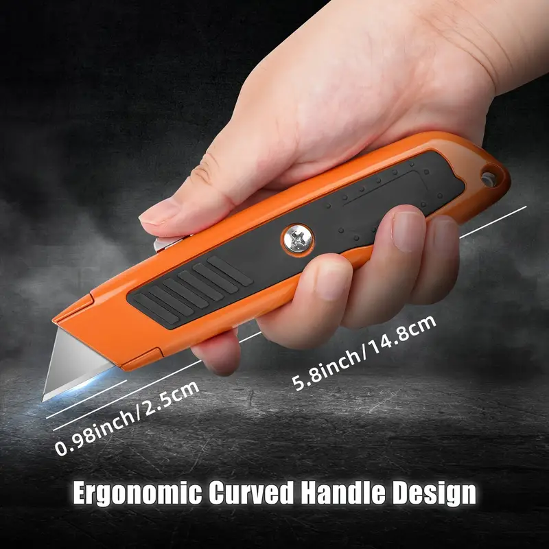 2 Pack Utility Knife, Box Cutter Retractable, Heavy Duty Small Box Knife  Exacto Knife, Comfortable Aluminum Handle, Sharp Blade, Box Opener For  Cardboard, Boxes, Carpet, Shop Now For Limited-time Deals