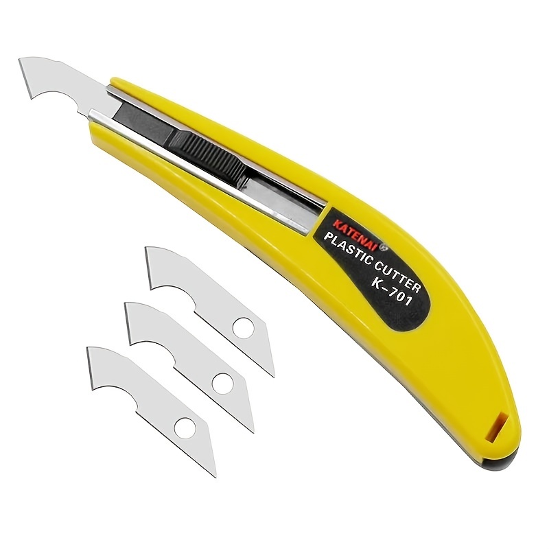 Multi-Use Acrylic Hook Knife Plastic PVC Cutter Craft Knife Cutting  Plexiglass + 2 Blades