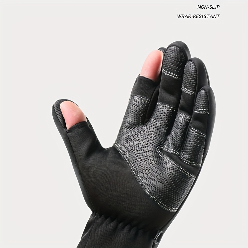 30 Degree Men Work Thermal Gloves Winter Protection PVC Waterproof  Non-slip Oilproof Wear-resistant Cold Storage Fishermen