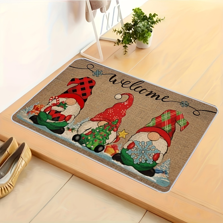 1pc Tappeto Decorativo Natalizio, Pedana Antiscivolo Assorbente, Tappetino  Per Porta RV, Adatto Per Soggiorno Bagno Ingresso, Tappeto Decorativo  Invernale Per La Casa Di Natale - Temu Italy