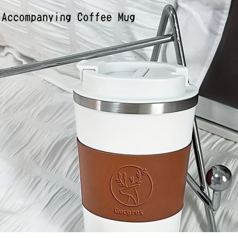 Travel Mug 12oz, Insulated Coffee Cup with Leakproof Lid, Vacuum Stainless  Steel Double Walled Reusable Tumbler for Hot and Cold Water Coffee and Tea  In Travel and Car (Black - 380ml) 