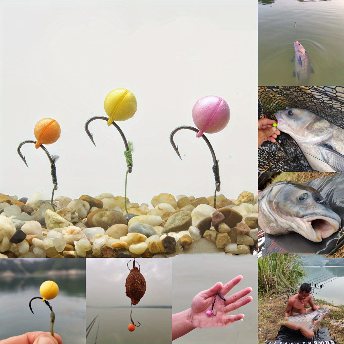 10/15pcs Floating Fishing Beads For Carp, Outdoor Fishing Supplies For  Lakes, Ponds, Artificial Baits With Smell, Plastic Ball, Swimbait Tackle, -  Temu