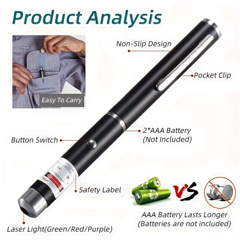 Three Color Laser Pointer Laser Pen Laser Flashlight - Temu